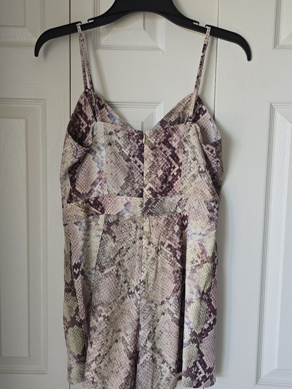 GUESS Women's Snake-Print One-Piece Romper